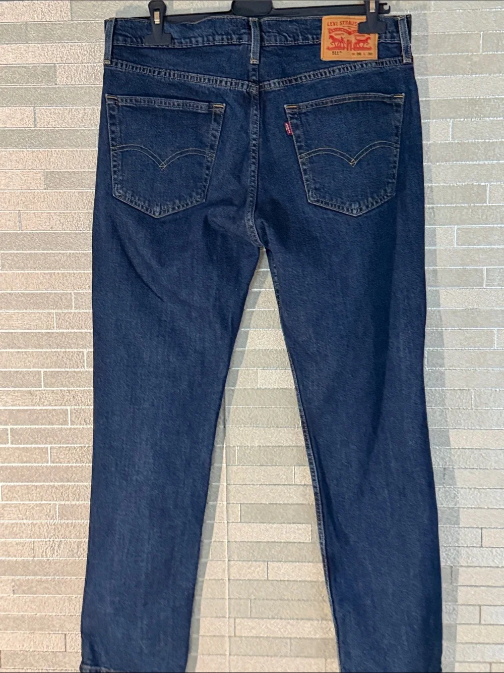 Levi Strauss 511 36x30 Men's Dark Blue Denim Jeans